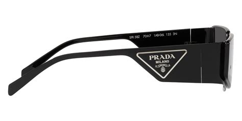 Prada PR 58ZS 1AB06L 70 Black Sunglasses .